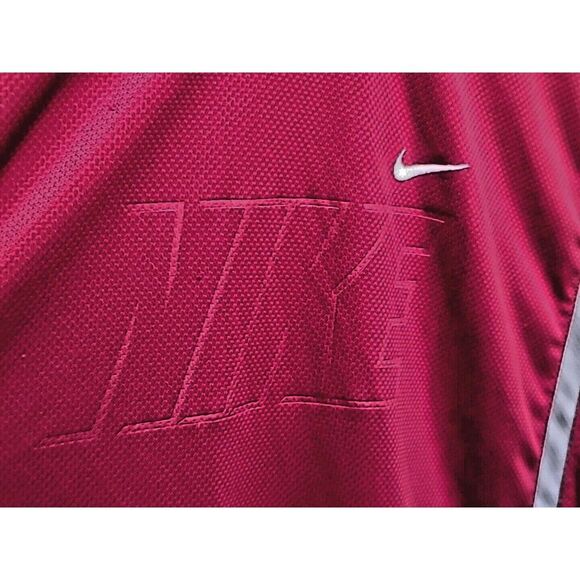 Vintage Nike Mens XL Travis Scott Mini Swoosh Spell Out Block Letter T-Shirt Red - Picture 4 of 11